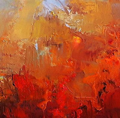 Abstract oil painting number 3 by artist Natasha Marson