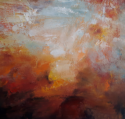 Abstract oil painting number 7 by artist Natasha Marson